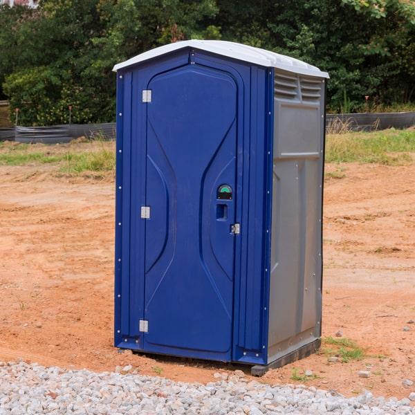 short-term portable toilets should be serviced regularly, usually once a week